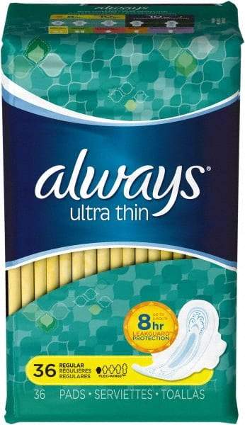 Always - Folded Sanitary Napkins - Regular Absorbency, Up to 8 Hours LeakGuard Protection - Strong Tooling