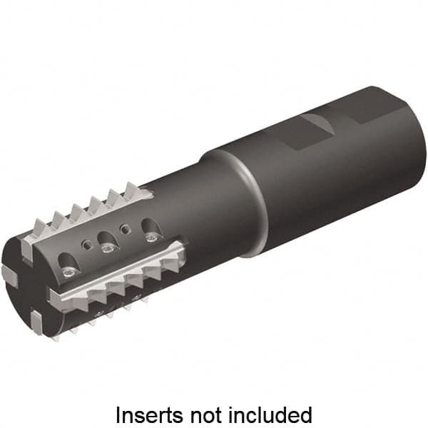 Kennametal - 1.18" Cut Diam, 2.56" Max Depth of Cut, 1-1/4" Shank Diam, Indexable Thread Mill - Insert Style TM41, 41mm Insert Size, 3 Inserts, Toolholder Style TM41, 5" OAL - Strong Tooling