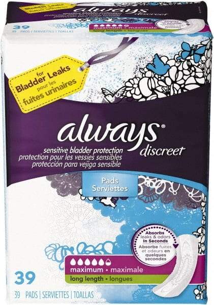 Always - Folded Sanitary Napkins - Long, Maximum Protection - Strong Tooling