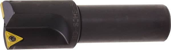 Kyocera - 0.609 Inch Diameter, Interchangeable Pilot, Weldon Flat 3/4 Inch Shank Diameter, 1 Insert, Indexable Counterbore - 2.9 Inch Overall Length, TCMT 18151 Insert - Strong Tooling