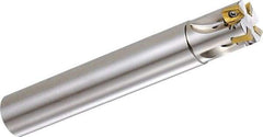 Kyocera - 32mm Cut Diam, 6mm Max Depth of Cut, 32mm Shank Diam, 130mm OAL, Indexable Square Shoulder End Mill - BDMT 0703 Inserts, Cylindrical Shank, 90° Lead Angle, Through Coolant - Strong Tooling