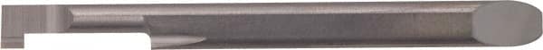 Kyocera - 1mm Groove Width, 5mm Min Hole Diam, 10mm Max Hole Depth, Full Radius Grooving Tool - 1.5mm Projection, 42.8mm Shank Length, 52.8mm OAL, 0.05mm Radius, Solid Carbide, Megacoat Finish - Exact Industrial Supply