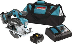 Makita - 18 Volt, 5-7/8" Blade, Cordless Circular Saw - 3,900 RPM, 2 Lithium-Ion Batteries Included - Strong Tooling