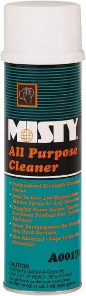 Misty - 20 oz Aerosol All-Purpose Cleaner - Foam, Ammonia, Mint - Strong Tooling