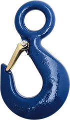 Campbell - 10,000 Lb Capacity, Chain Grade 100, Alloy Steel Eye Hook - 7-3/4" Reach, 2" Eye ID, 10-1/2" OAL - Strong Tooling