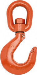 Campbell - #5 Hook, 3 Ton Capacity, Alloy Steel Swivel Hoist Hook - 8-1/4" Long x 4-1/8" Wide - Strong Tooling