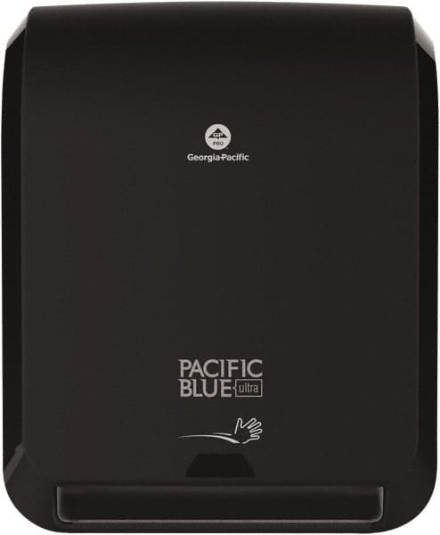 Georgia Pacific - Hands Free, Plastic Paper Towel Dispenser - 16.8" High x 12.9" Wide x 9" Deep, 1 Roll with Stub, Black - Strong Tooling