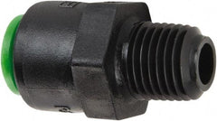 Parker - 1/4" Kynar Check Valve - Inline, Push-to-Connect x MNPT, 300 WOG - Strong Tooling