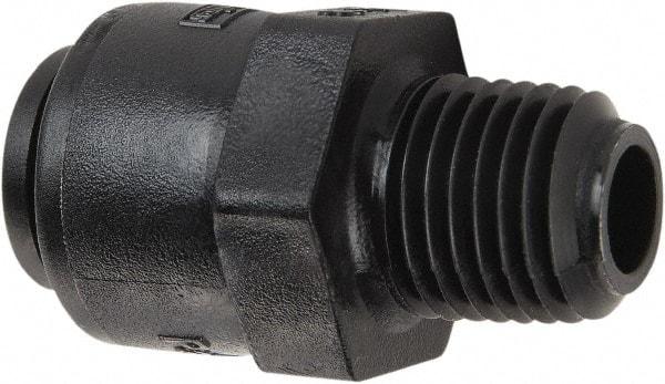 Parker - 1/4" Kynar Check Valve - Inline, Push-to-Connect x MNPT, 300 WOG - Strong Tooling