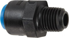 Parker - 1/4" Kynar Check Valve - Inline, Push-to-Connect x MNPT, 300 WOG - Strong Tooling