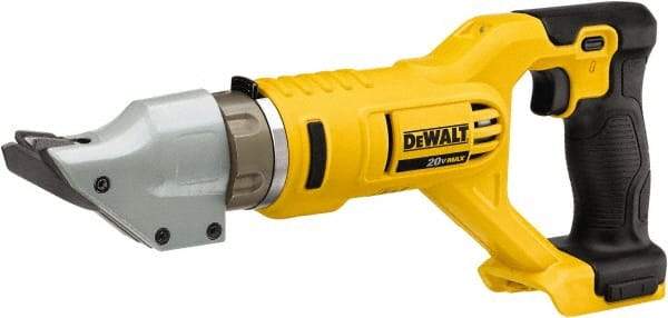 DeWALT - 2,500 SPM, 20 Volt, Pistol Grip Handle, Handheld Cordless Shear - 14 Gauge (Steel) & 16 Gauge (Stainless Steel) Cutting Capacity - Strong Tooling