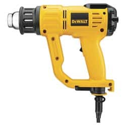 DeWALT - 115 to 1,100°F Heat Setting, 17.7 CFM Air Flow, Heat Gun - 120 Volts, 13 Amps, 1,550 Watts, 10' Cord Length - Strong Tooling