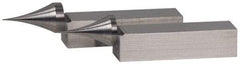 SPI - 2.05 Inch Overall Length, Gage Block Points - Concentricity +/-0.0002 Inch Accuracy, Sold As Pair, For Use with Rectangular Gage Blocks, 2 Pieces - Strong Tooling