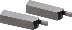 SPI - 1.58 Inch Overall Length, 0.315 Inch Jaw Thickness, 0.1 Inch Radius, Gage Block Cylindrical Jaws - Radius 0.00003 Inch, Pair 0.00004 Inch Accuracy, Sold As Pair, For Use with Rectangular Gage Blocks, 2 Pieces - Strong Tooling