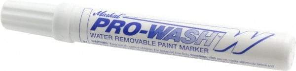 Markal - White Oil-Based Paint Marker - Fine Tip, Alcohol Base Ink - Strong Tooling