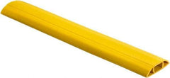 Hubbell Wiring Device-Kellems - 1 Channel, 5 Ft Long, 1-1/4" Max Compatible Cable Diam, Yellow PVC On Floor Cable Cover - 142.24mm Overall Width x 43.18mm Overall Height, 45.98mm Channel Width x 1-1/4" Channel Height - Strong Tooling