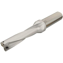 Iscar - 220mm Max Drill Depth, 4xD, 55mm Diam, Indexable Insert Drill - 40mm Shank Diam, Whistle Notch Shank - Strong Tooling