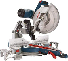 Bosch - 15 Amp, 3,800 RPM, 45° Right Double Bevel Sliding Miter Saw - 12" Blade Diam - Strong Tooling