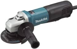 Makita - 4-1/2" Wheel Diam, 11,500 RPM, Corded Angle & Disc Grinder - 5/8-11 Spindle, 120 Volts, 13 Amps - Strong Tooling