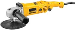 DeWALT - 7" Pad Diam, 600 & 3,500 RPM, Handheld Electric Polisher - 5/8-11" Spindle Thread, 12 Amps, 115 Volts - Strong Tooling