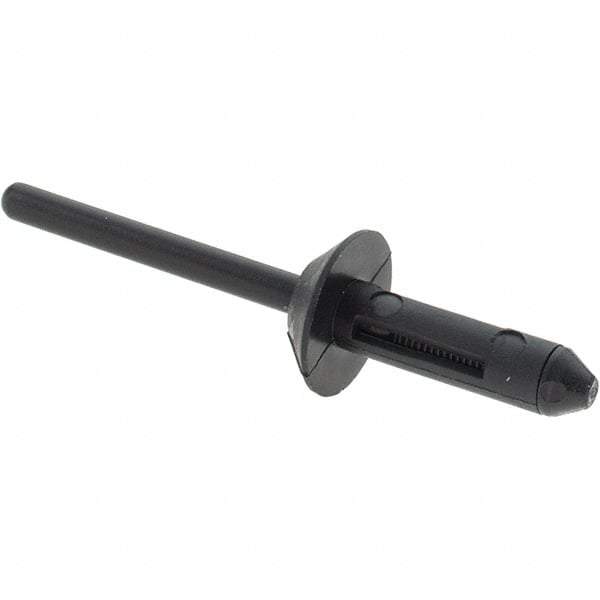 Value Collection - Nylon Multi Grip Blind Rivet - 1/16" to 11/64" Grip, 1/2" Head Diam, 1-7/8" Length Under Head, - Strong Tooling