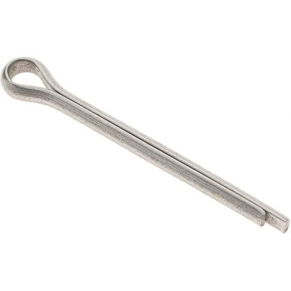 Value Collection - 3/16" Diam x 2" Long Extended Prong Cotter Pin - Grade 18-8, Uncoated, Stainless Steel - Strong Tooling