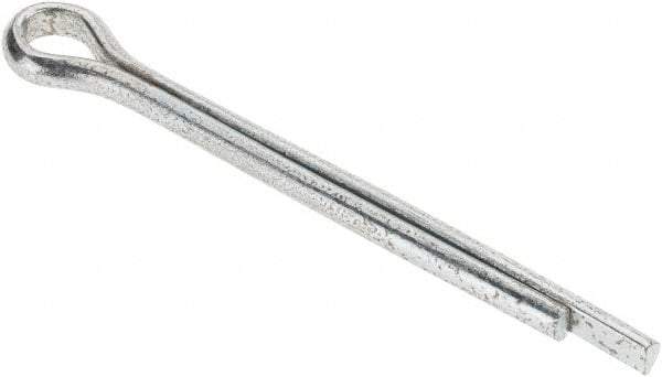 Value Collection - 3/16" Diam x 2" Long Extended Prong Cotter Pin - Grade 2, Zinc-Plated, Steel - Strong Tooling