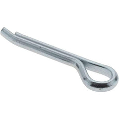 Value Collection - 1/4" Diam x 1-1/2" Long Hammerlock Cotter Pin - Grade 2, Zinc-Plated, Steel - Strong Tooling