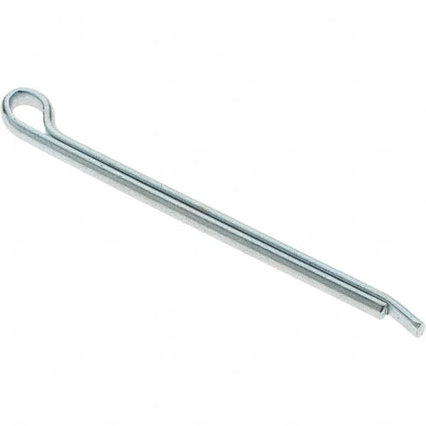 Value Collection - 7/64" Diam x 1-3/4" Long Hammerlock Cotter Pin - Grade 2, Zinc-Plated, Steel - Strong Tooling