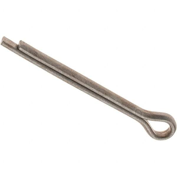 Value Collection - 5/32" Diam x 1-1/2" Long Extended Prong Cotter Pin - Grade 2, Zinc-Plated, Steel - Strong Tooling