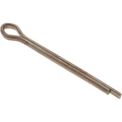 Value Collection - 1/8" Diam x 1-1/2" Long Extended Prong Cotter Pin - Grade 2, Zinc-Plated, Steel - Strong Tooling