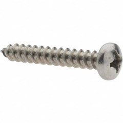 Value Collection - Sheet Metal Screws; System of Measurement: Inch ; Head Type: Pan ; Screw Size: #12 ; Length (Inch): 1-1/2 ; Drive Type: Phillips ; Material: Stainless Steel - Exact Industrial Supply