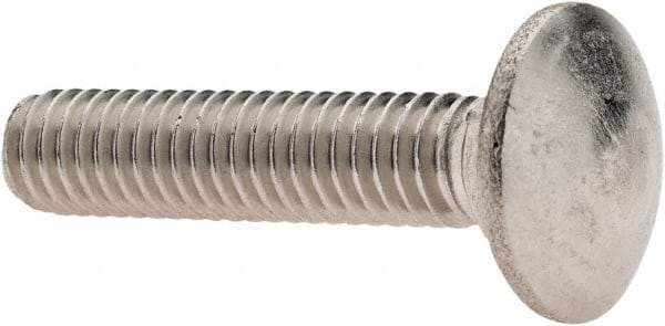 Value Collection - 5/16-18 UNC 1-1/2" Length Under Head, Standard Square Neck, Carriage Bolt - 18-8 Stainless Steel, Uncoated - Strong Tooling