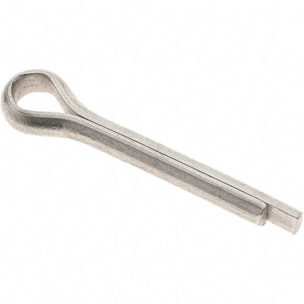 Value Collection - 1/4" Diam x 1-1/2" Long Extended Prong Cotter Pin - Grade 18-8, Uncoated, Stainless Steel - Strong Tooling