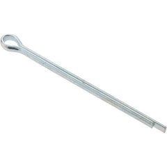 Value Collection - 7/64" Diam x 2" Long Extended Prong Cotter Pin - Grade 2, Zinc-Plated, Steel - Strong Tooling