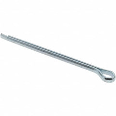 Value Collection - 7/64" Diam x 2" Long Hammerlock Cotter Pin - Grade 2, Zinc-Plated, Steel - Strong Tooling