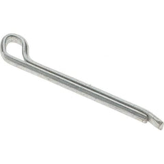 Value Collection - 7/64" Diam x 1-1/4" Long Hammerlock Cotter Pin - Grade 2, Zinc-Plated, Steel - Strong Tooling