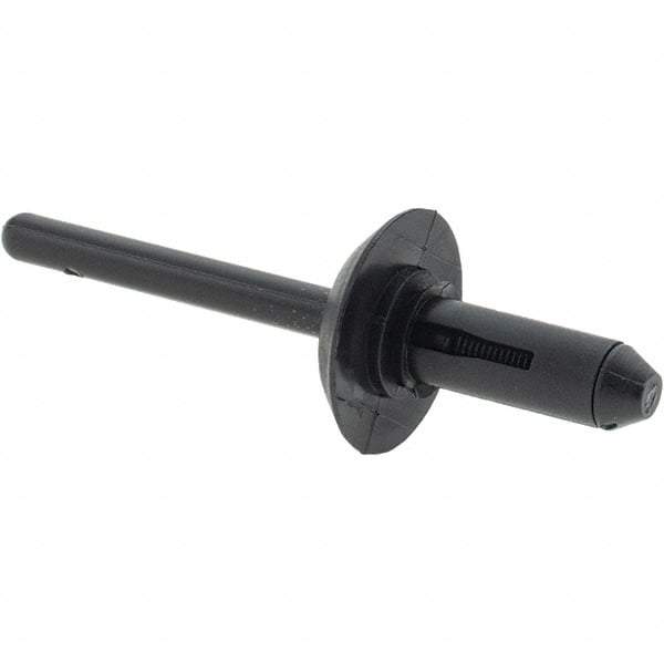 Made in USA - Large Flange Head Nylon Multi Grip Blind Rivet - 18mm Head Diam, - Strong Tooling