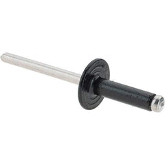 Made in USA - Aluminum Open End Blind Rivet - Aluminum Mandrel, 3/16" Head Diam, - Strong Tooling