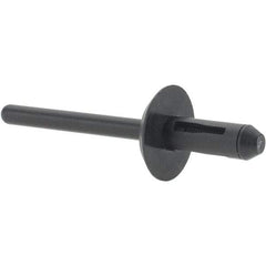 Value Collection - Nylon Open End Blind Rivet - 5/32" to 1/4" Grip, 17mm Head Diam, - Strong Tooling