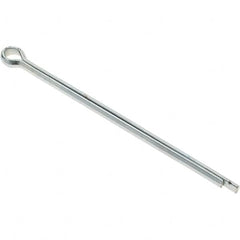 Value Collection - 1/4" Diam x 5" Long Extended Prong Cotter Pin - Grade 2, Zinc-Plated, Steel - Strong Tooling