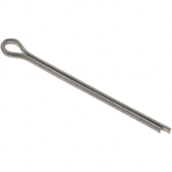 Value Collection - 3/32" Diam x 1-1/2" Long Extended Prong Cotter Pin - Grade 2, Zinc-Plated, Steel - Strong Tooling