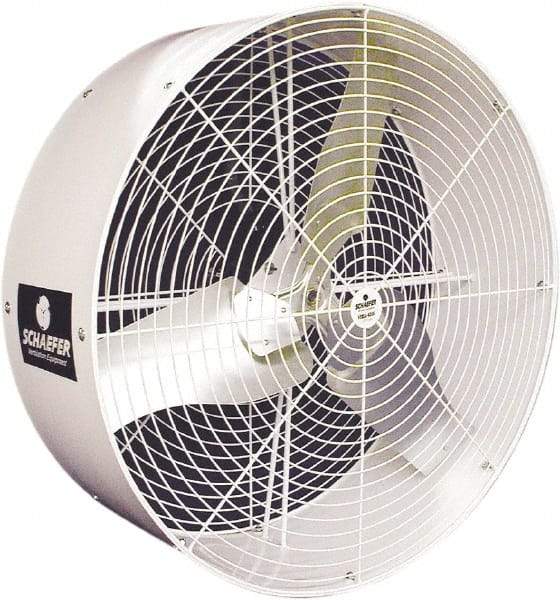 Schaefer Ventilation Equipment - 36" Blade, 1/2 hp, 11,380 CFM, Industrial Circulation Fan - Ceiling Mount, 1 Speed - Strong Tooling