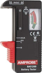 Amprobe - 0.9 VAC to 9 VAC, Battery Tester - Analog Display - Strong Tooling