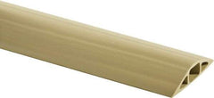 Hubbell Wiring Device-Kellems - 1 Channel, 5 Ft Long, 1/2" Max Compatible Cable Diam, Beige PVC On Floor Cable Cover - 3" Overall Width x 3/4" Overall Height, 3/4" Channel Width x 1/2" Channel Height - Strong Tooling