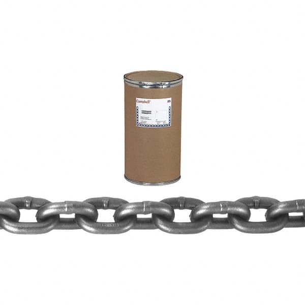 Campbell - 3/4" Welded Alloy Chain - 35,300 Lb Capacity, Grade 100, 100' Long, Bright Finish - Strong Tooling