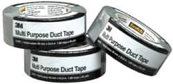 3M - 2" x 50 Yds Silver Duct Tape - 5.5 mil, Rubber Adhesive, Polyethylene Film Backing, 19 Lb/ln Tensile Strength, 248°F Max, Series 2929 - Strong Tooling