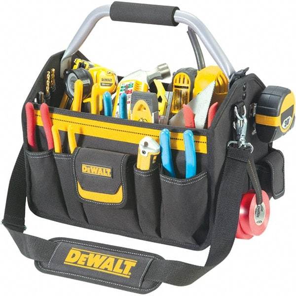 CLC - 26 Pocket Black & Yellow Polyester Tool Tote - 18" Wide x 8-1/2" Deep x 8" High - Strong Tooling