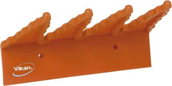 Vikan - 22 Lb, 6-1/2" Wide, 2-1/2" High, Polypropylene, Wall Bracket - 9-1/2" Long, 3 Holders - Strong Tooling