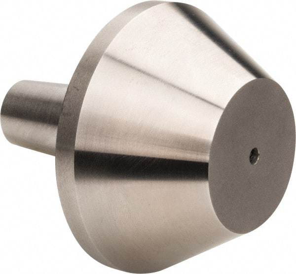 Riten - 5MT Taper, 1-1/2 to 2-3/4" Point Diam, Hardened Tool Steel Lathe Bull Nose Point - 1-5/8" OAL - Strong Tooling